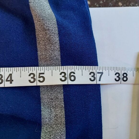 Calvin Klein Fit and Flare Dress Womens Size 16 Sleeveless Stretch Striped Lined - Picture 11 of 11